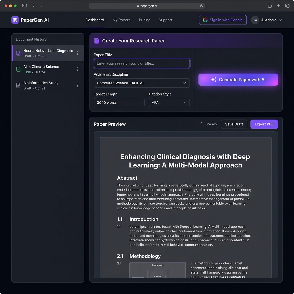 AI Research Paper Generator
